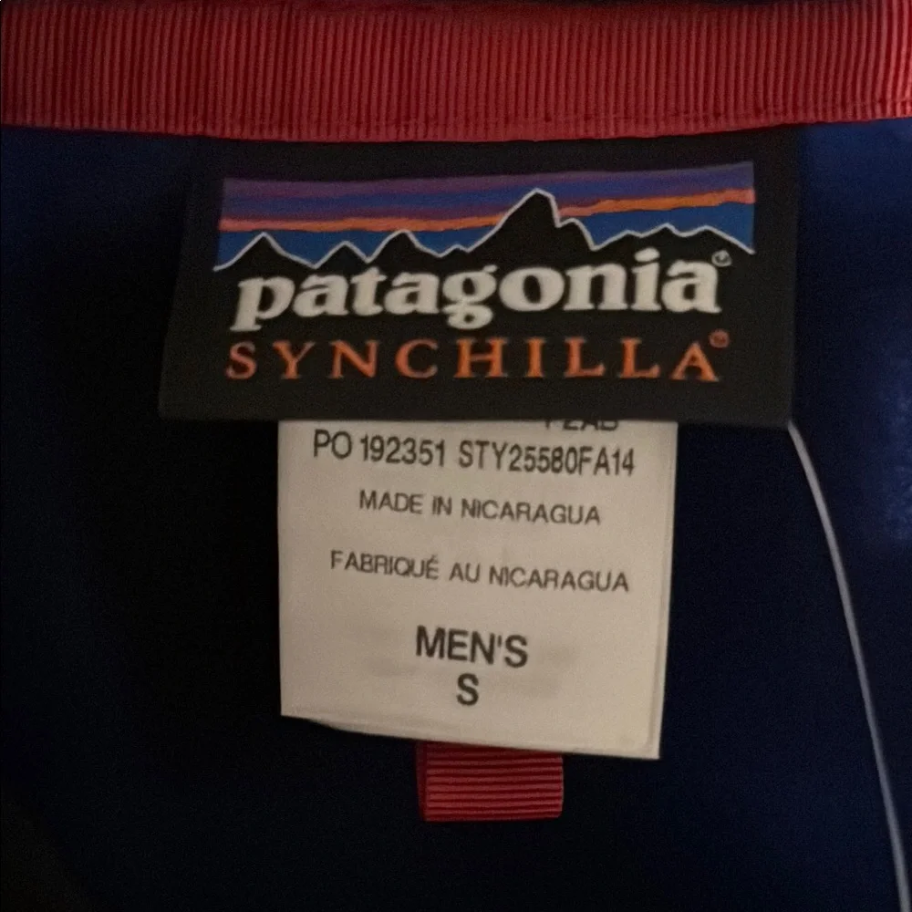 Patagonia AS light weight synchilla snap-t blue/black - Picture 3 of 5